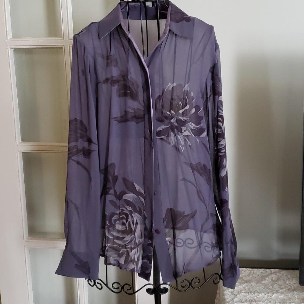 👚LINDA ALLARD ELLEN TRACY SILK BLOUSE👚